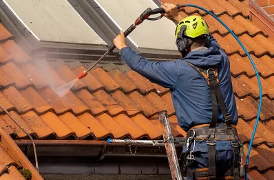 Démoussage et hydrofuge de toiture à Romeries